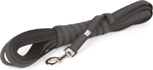 Kép Julius-K9® Color & Gray® 10 méteres póráz fogó nélkül - 14 mm széles - Fekete