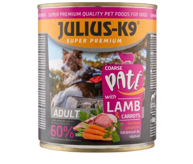 Kép JULIUS K-9 DOG paté 800g Lamb with Carrots